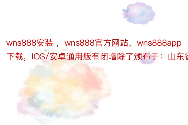 wns888安装 ，wns888官方网站，wns888app下载，<a href=